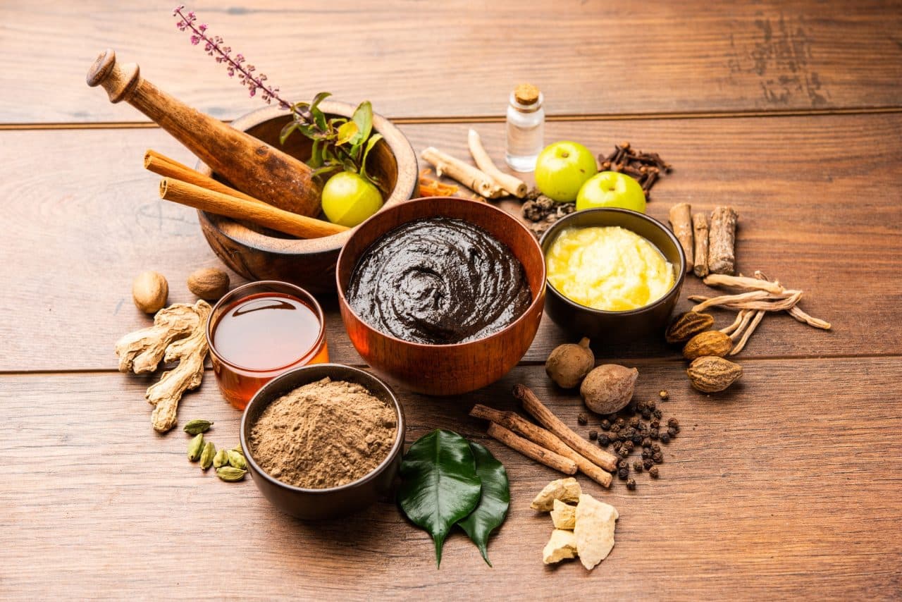 Ayurvedic herbs and chyavanprash